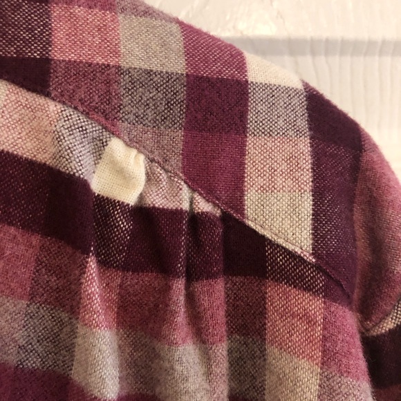 L. L. Bean Women’s Heathered Flannel Shirt, Size Large - Picture 6 of 11